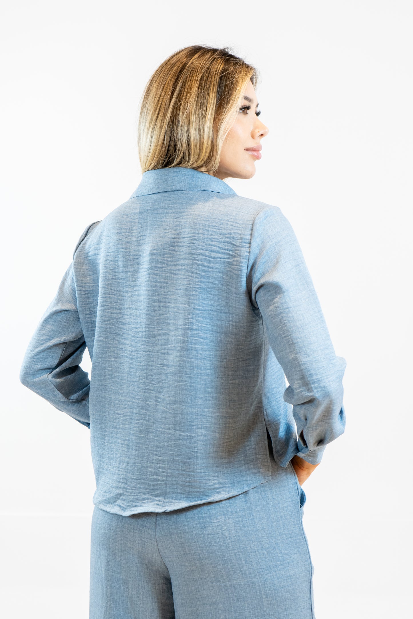 CAMISA LINA - COLOR CHAMBRAY BLUE