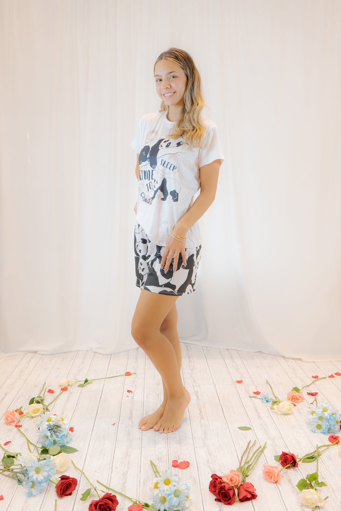 PIJAMA PANDA - CAMISA - SHORT