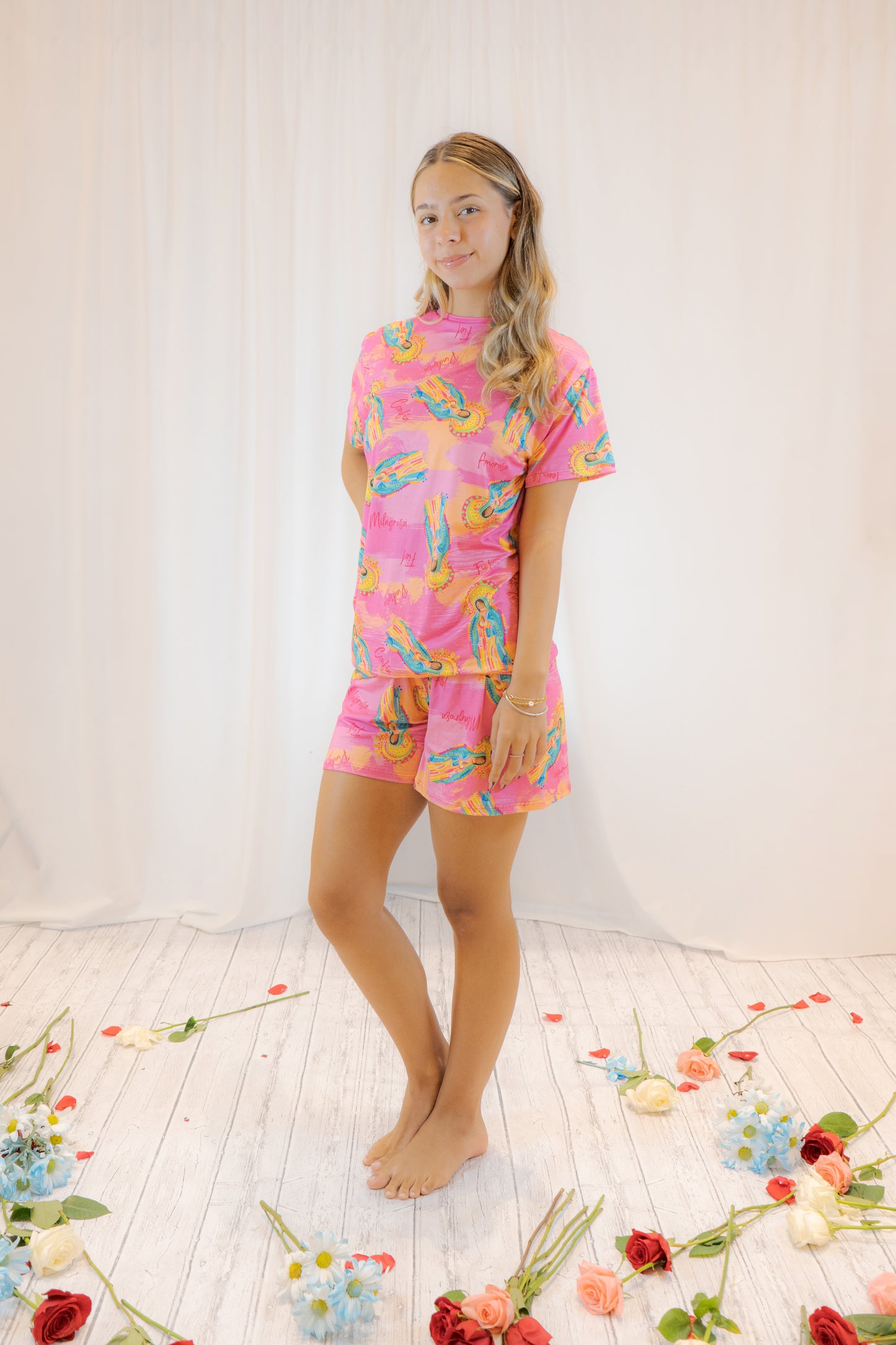 PIJAMA VIRGEN - SET SHORT SUBLIMADO