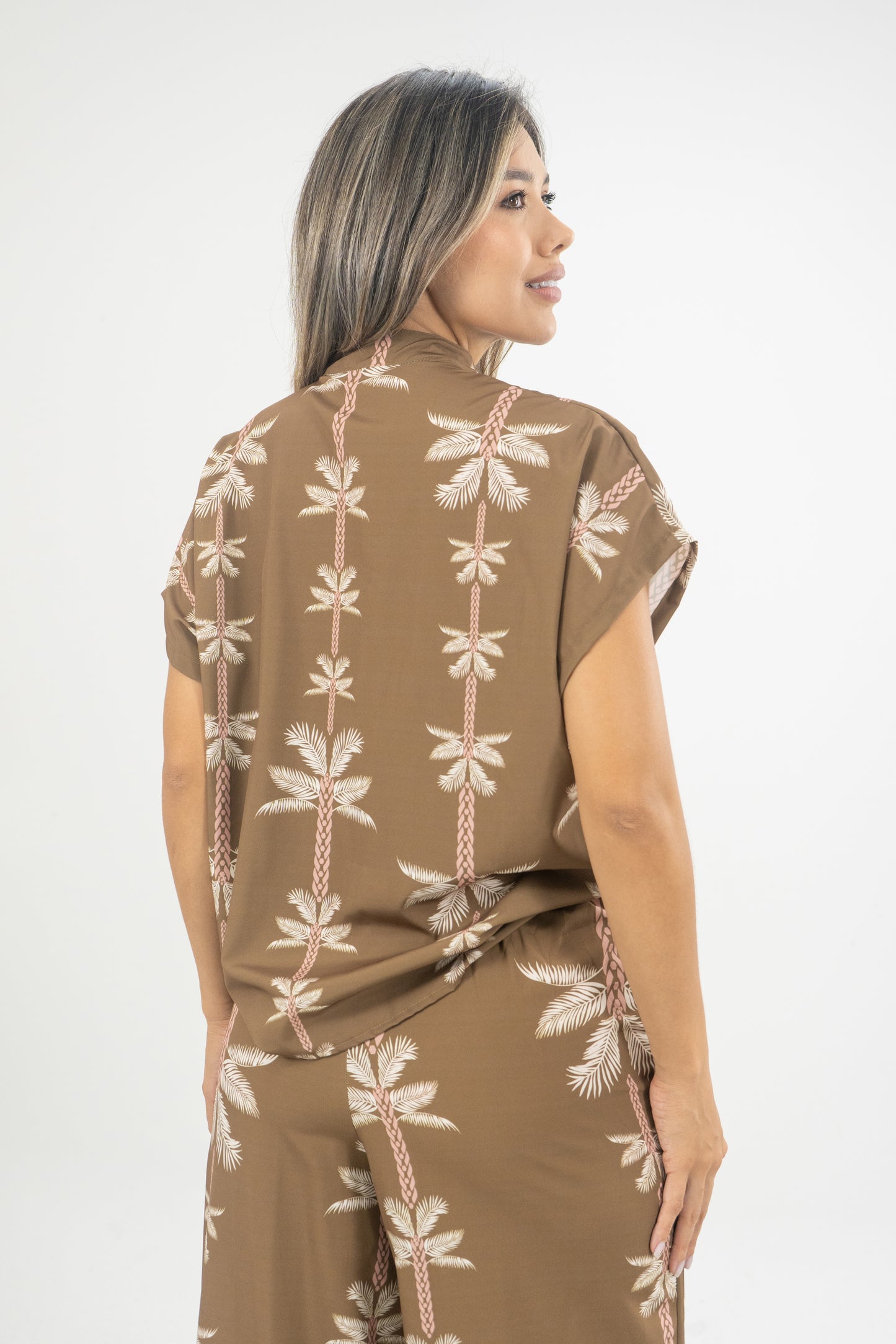 BLUSA SUSANA PALMERAS - COLOR SALVIA