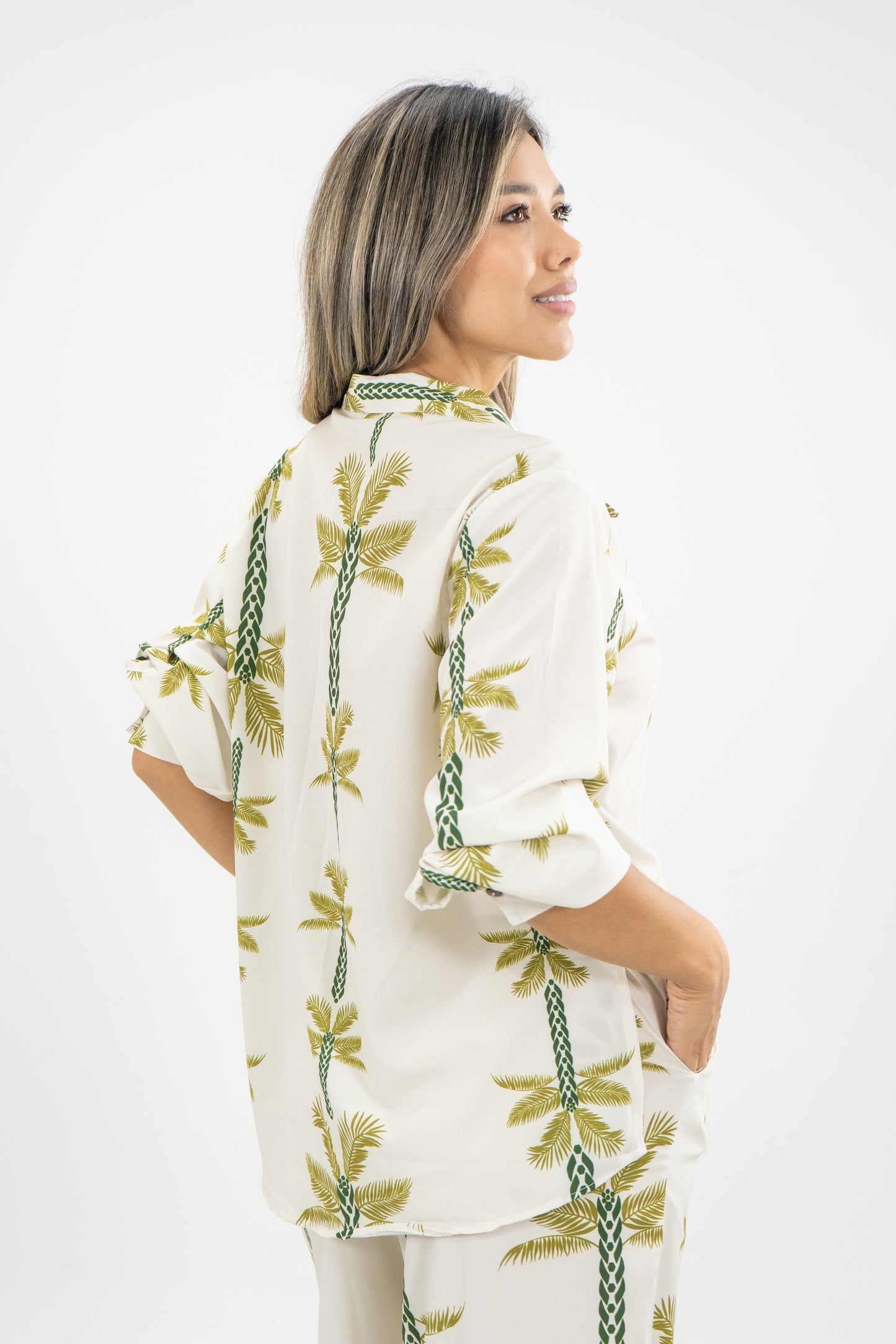 CAMISA GAVIOTA PALMERA - COLOR BEIGE