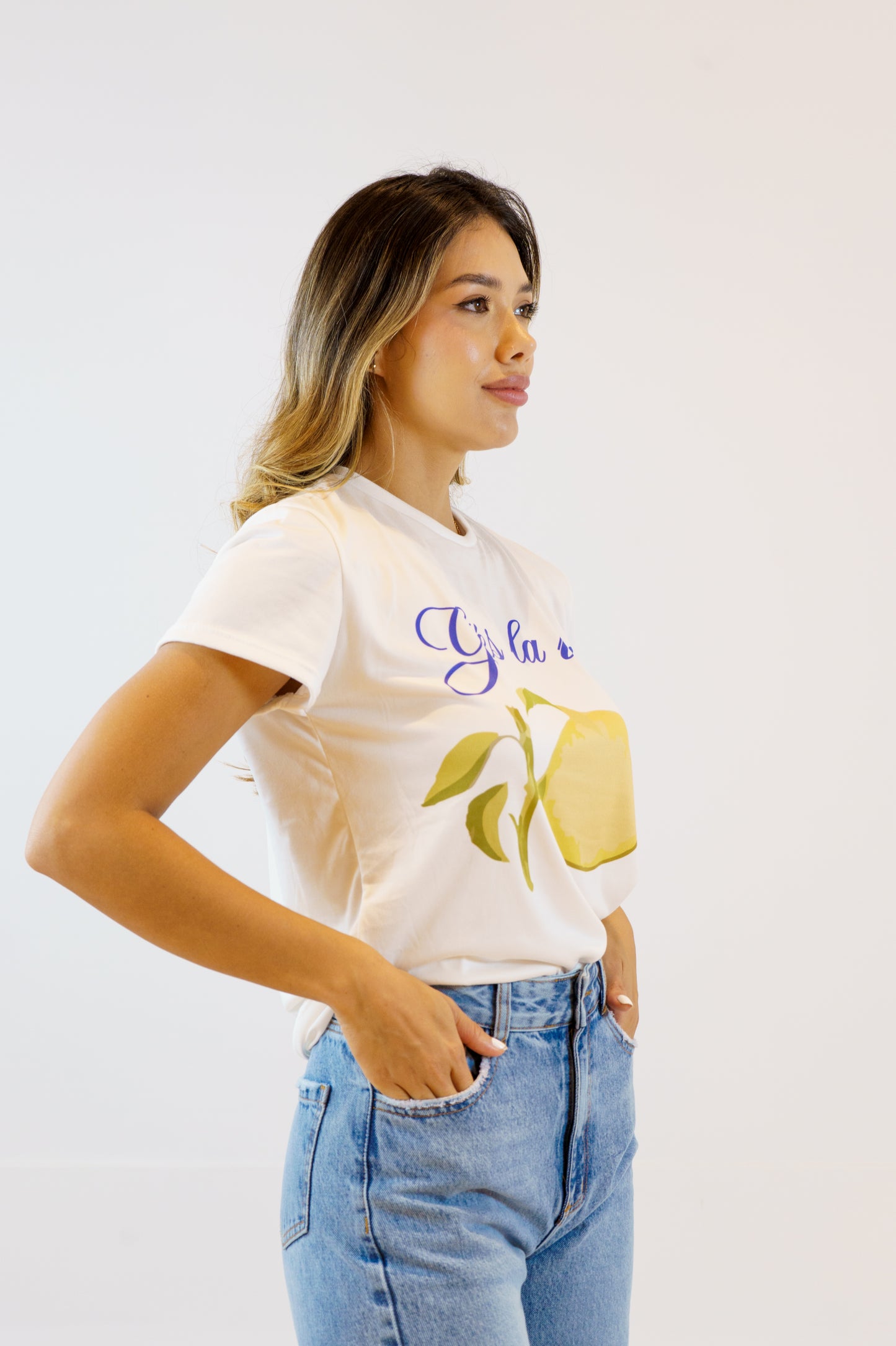 CAMISETA BÁSICA ESTAMPADA LEMON