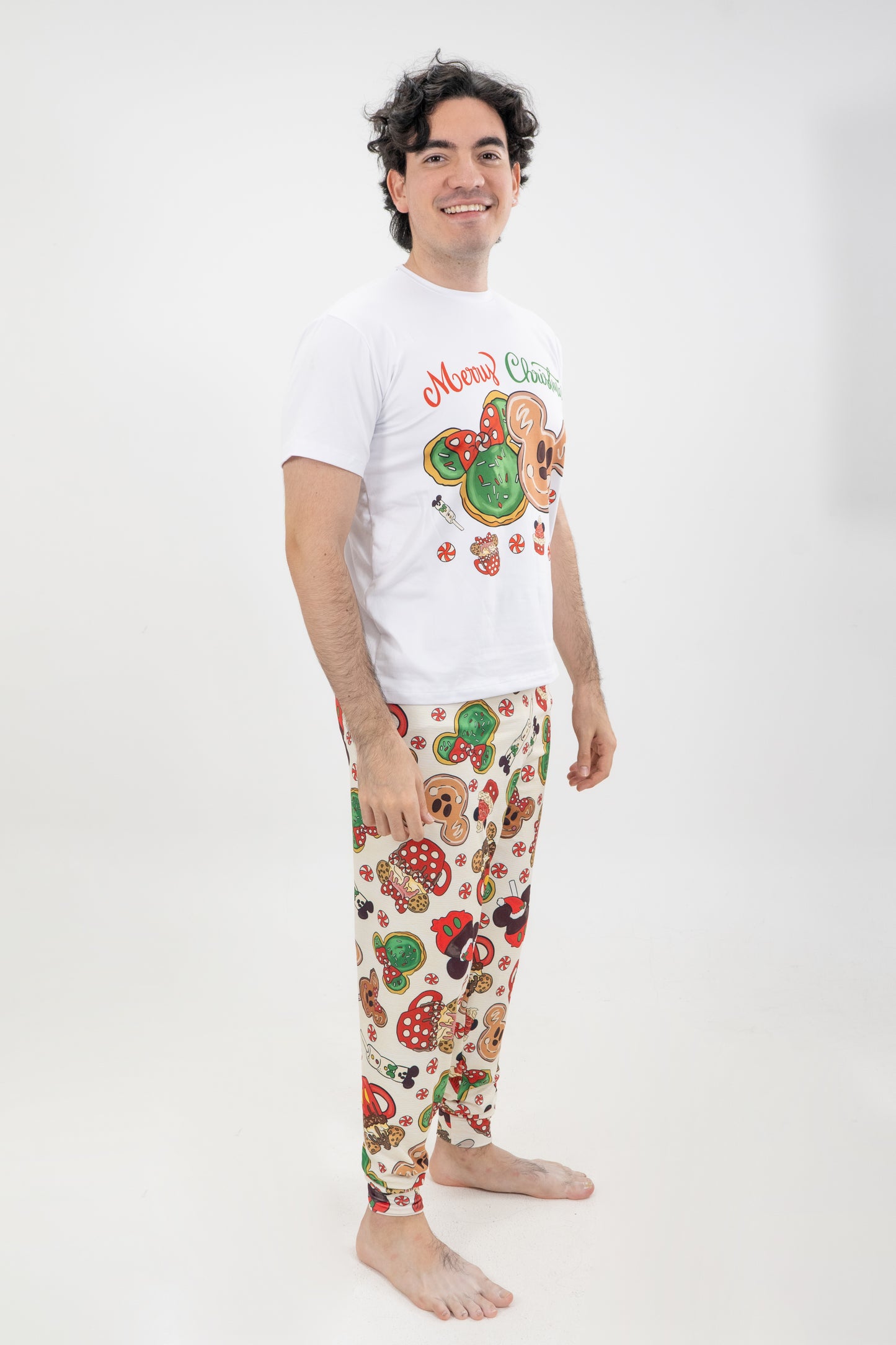 PIJAMA PANTALON LARGO HOMBRE MICKEY DULCE NAVIDAD