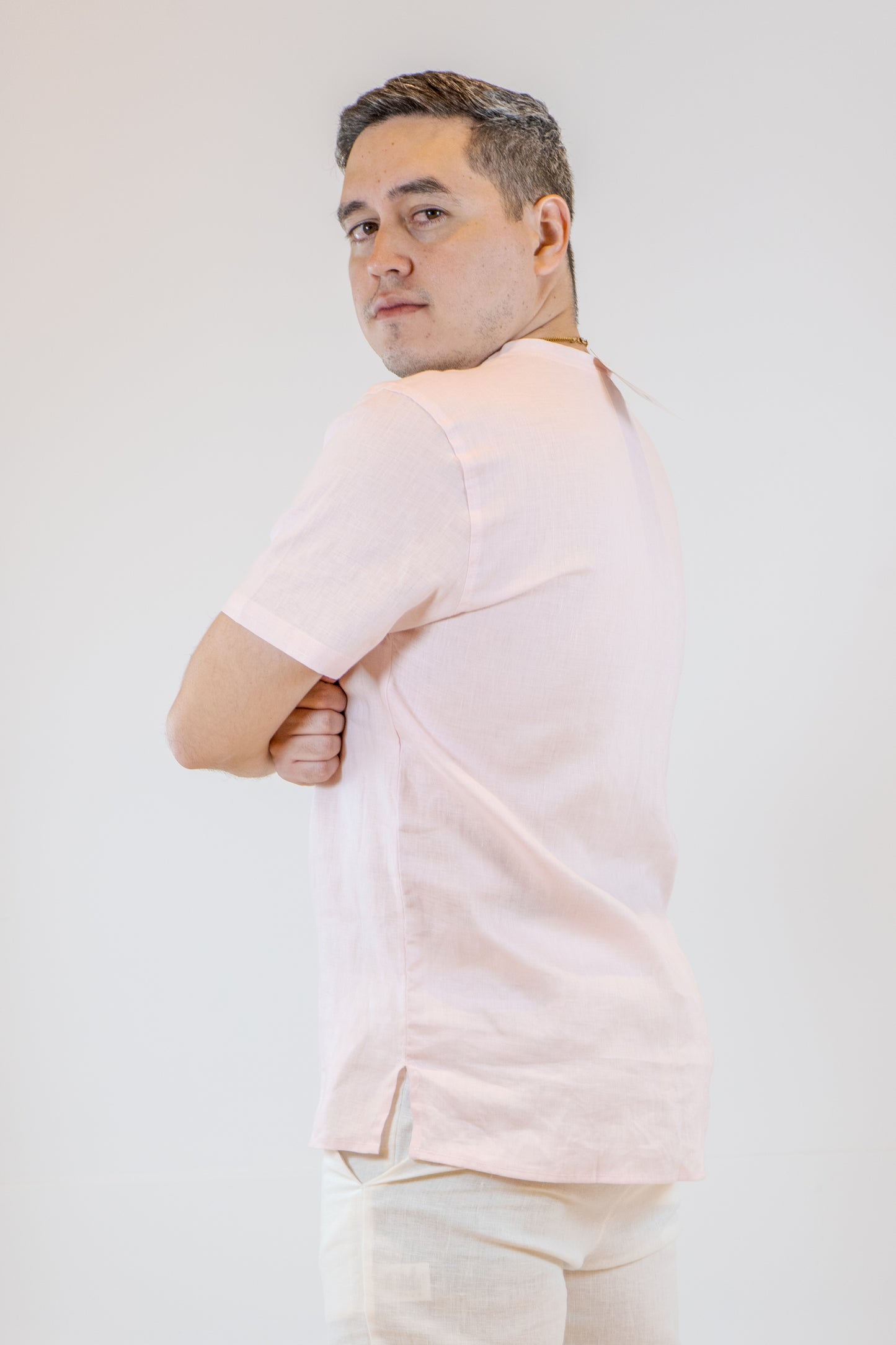 CAMISETA COOLINO ROSADO DE HOMBRE