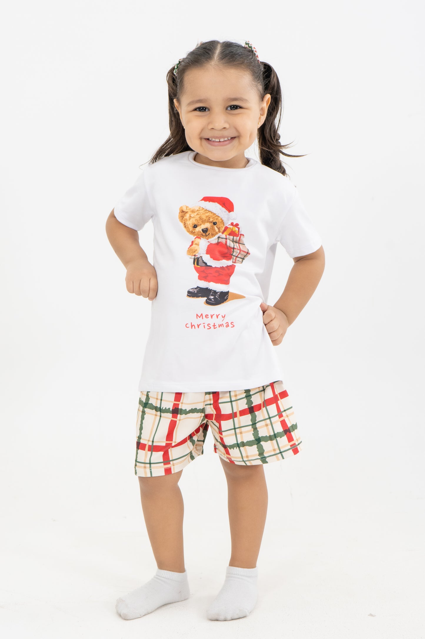 PIJAMA SHORT NIÑOS MERRY CHRISTMAS