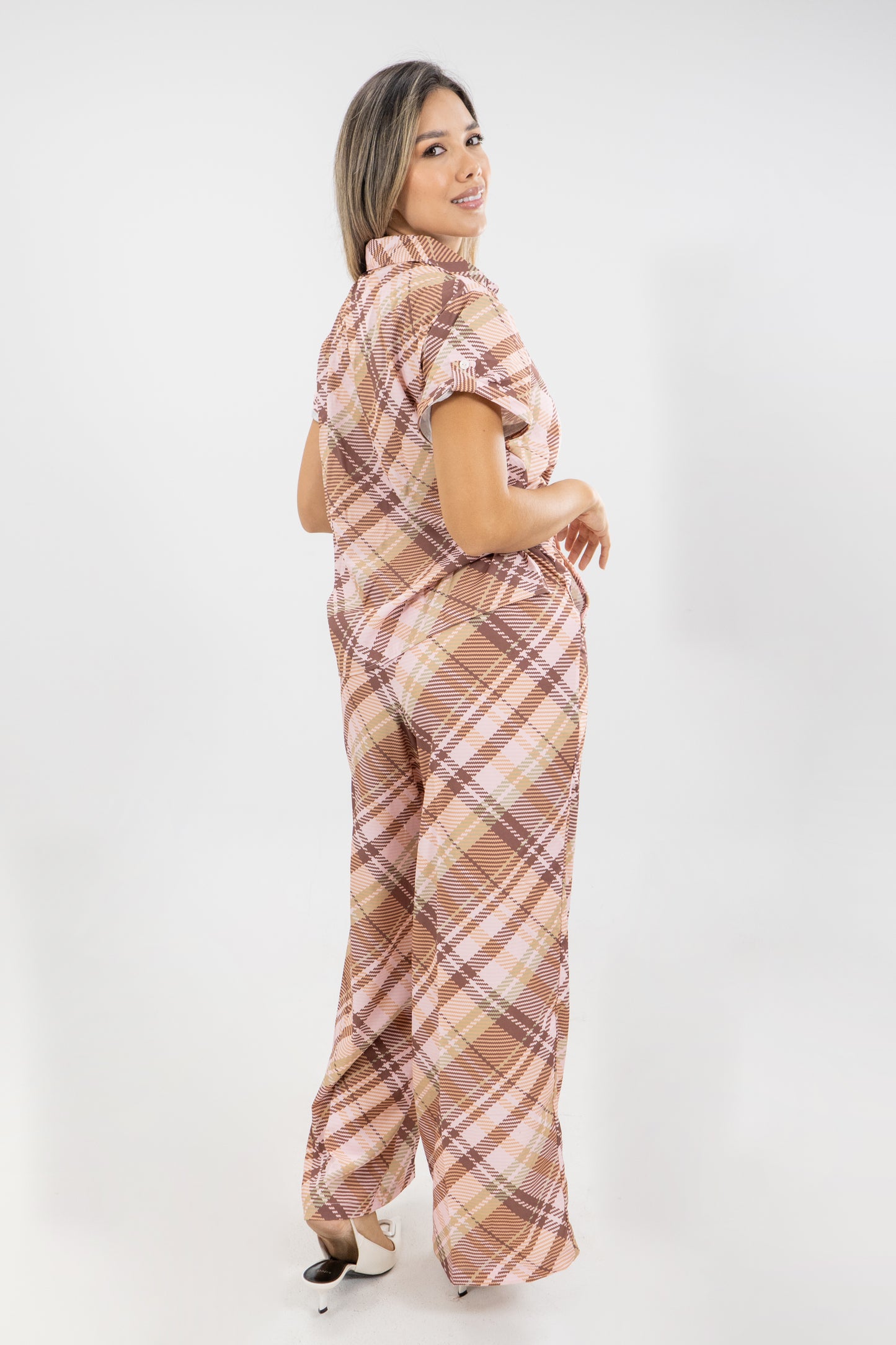 CAMISA ALEJANDRA TARTAN ST - COLOR ROSA