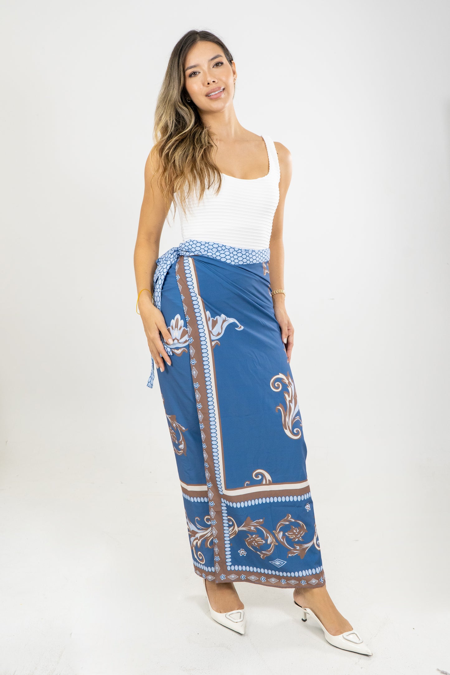 PAREO COLUMBINA ETERNA - COLOR AZUL