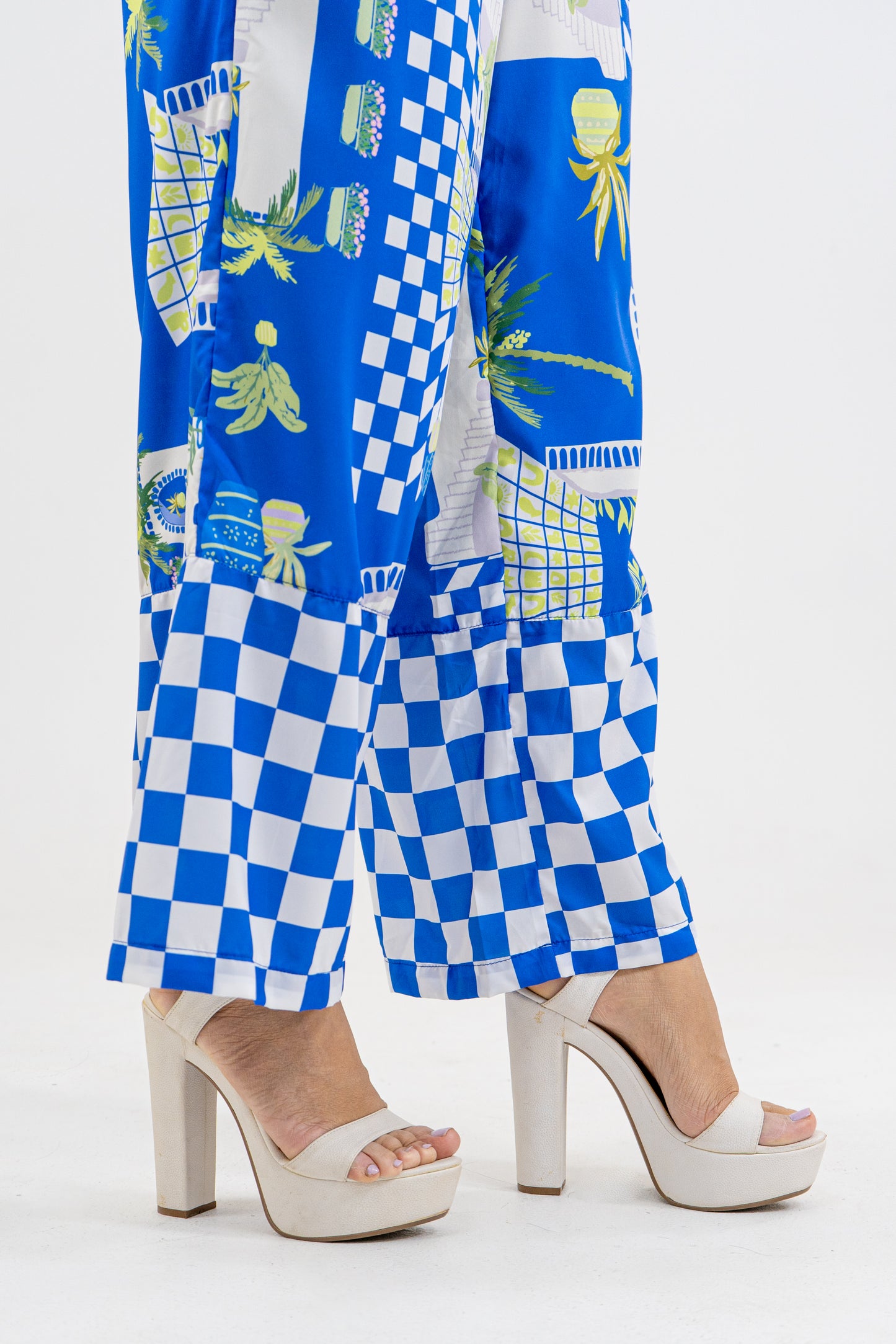 BLUSA ALICIA - CUADROS AZUL