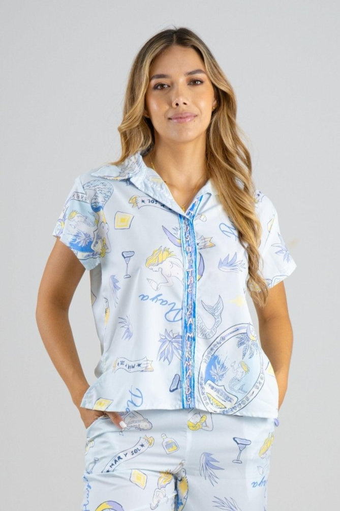 SET DANNA I PANTALON - AZUL - Sofisticadas