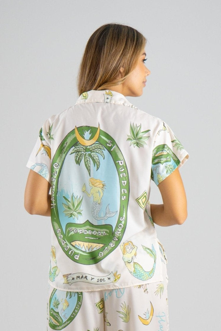 SET DANNA I PANTALON - BEIGE - Sofisticadas