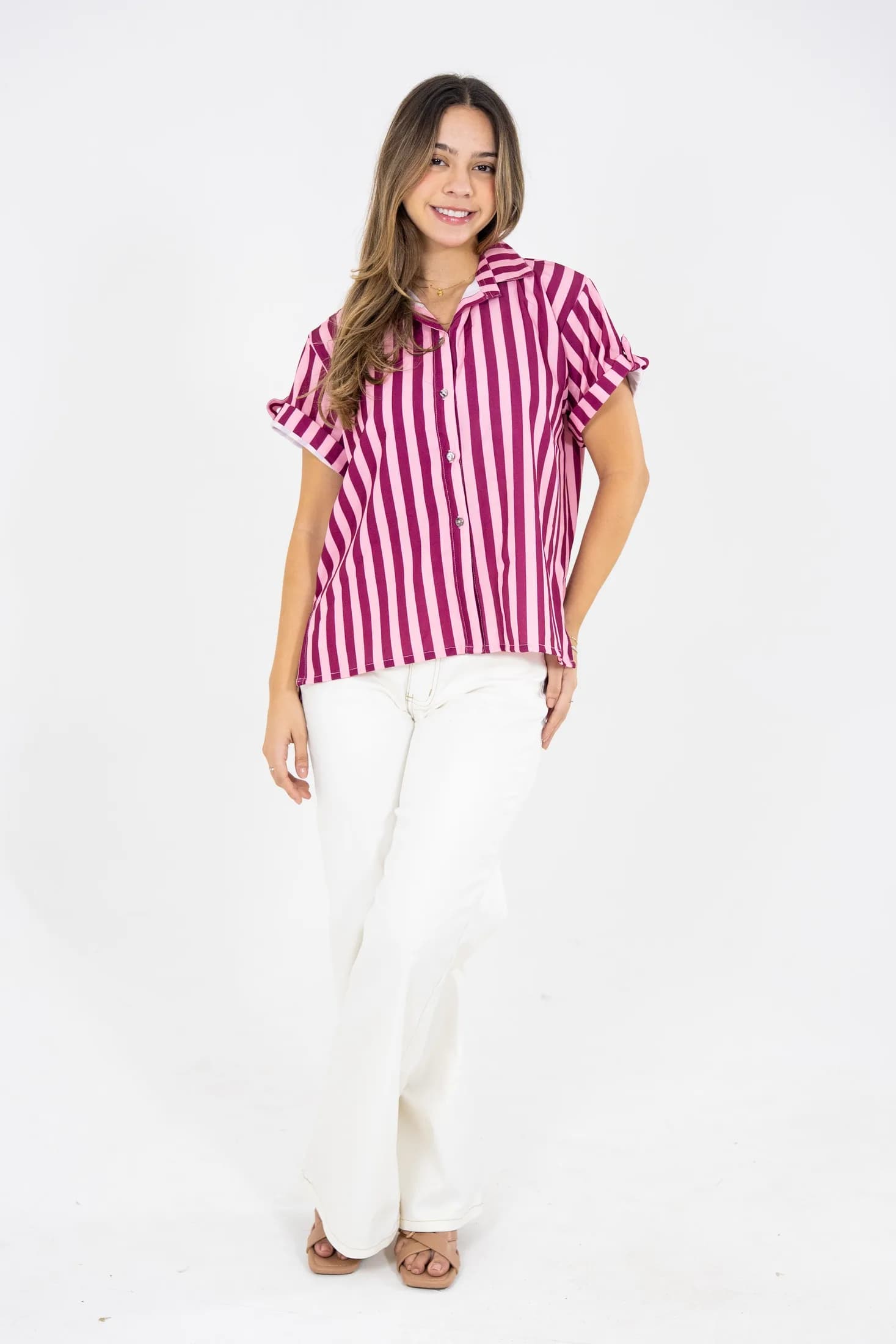 Camisa Alejandra Lirica, color rosa, foto 1 de 5