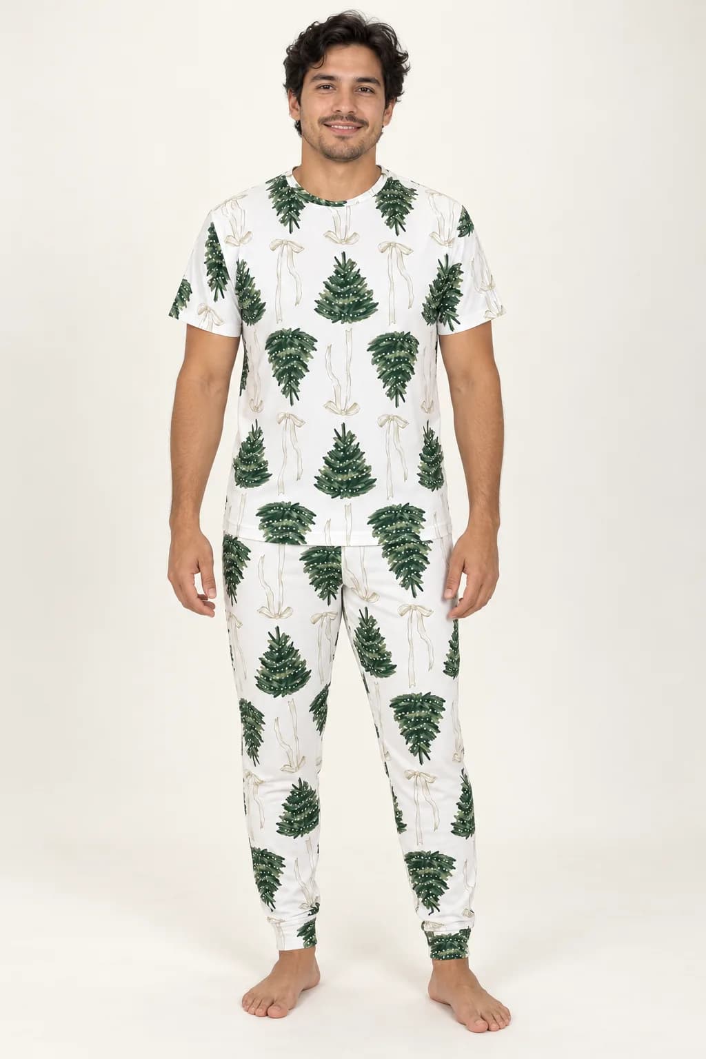 Pijama Pantalon Entre Pinos Hombre, color blanco, foto 1 de 1