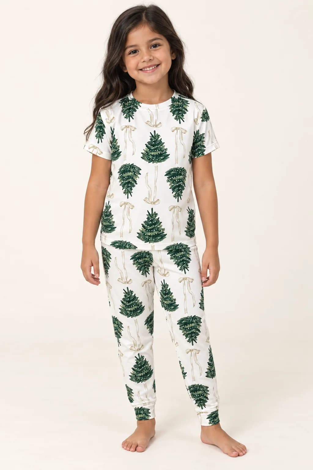 Pijama Pantalon Entre Pinos Niños, color blanco, foto 1 de 2