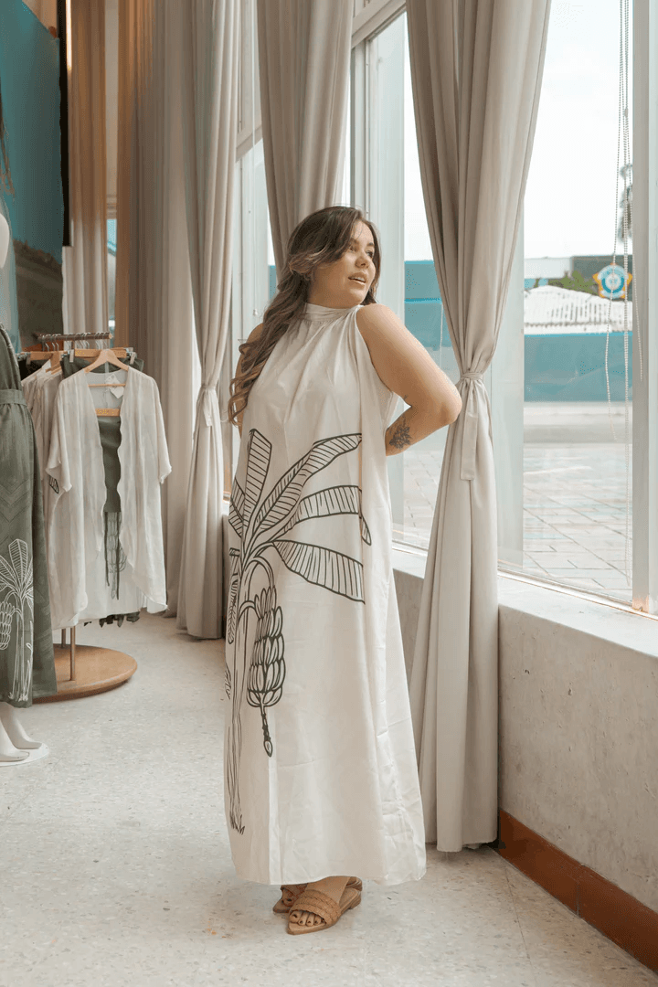 Vestido Otala Esencia Viva · CREMA