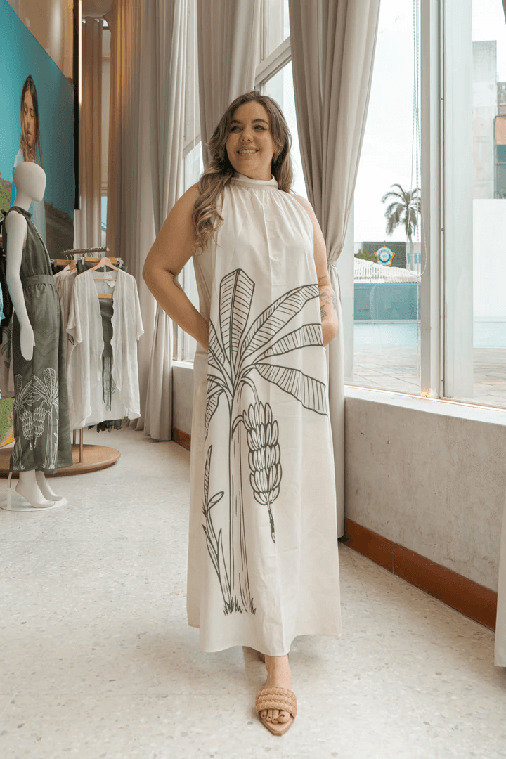 Vestido Otala Esencia Viva · CREMA