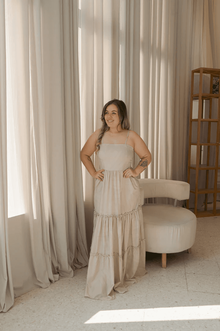 Vestido Luna Esencia Viva · BEIGE