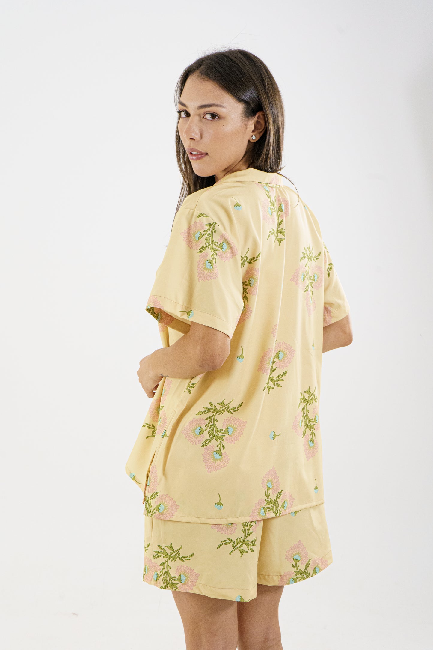 BLUSA GRETA V- FLORES PASTELES AMARILLO