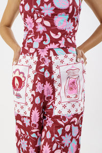 PANTALON CATALINA - VINOTINTO