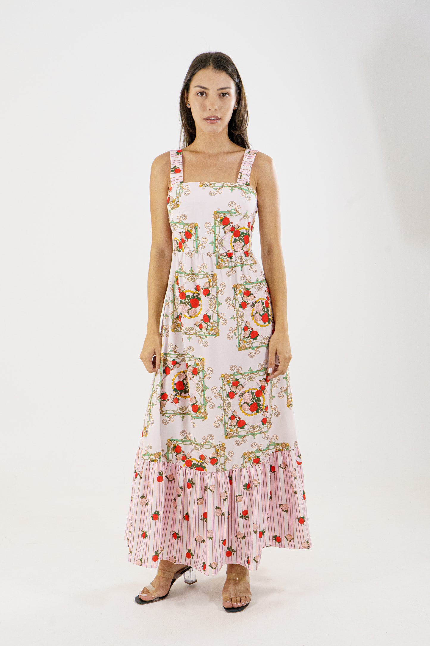 VESTIDO LARGO PERSEFONE - ROSA