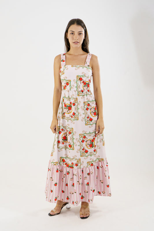 VESTIDO LARGO PERSEFONE - ROSA