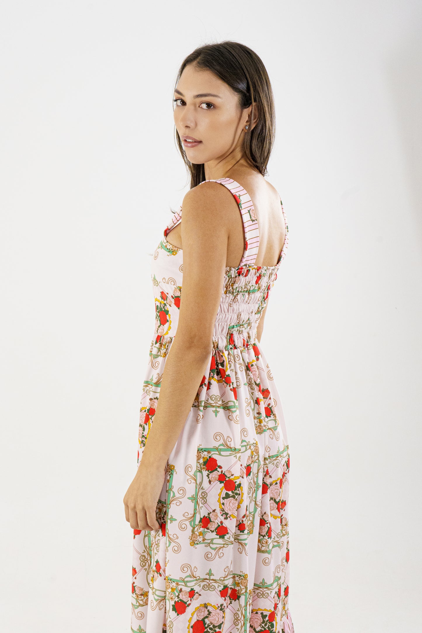 VESTIDO LARGO PERSEFONE - ROSA