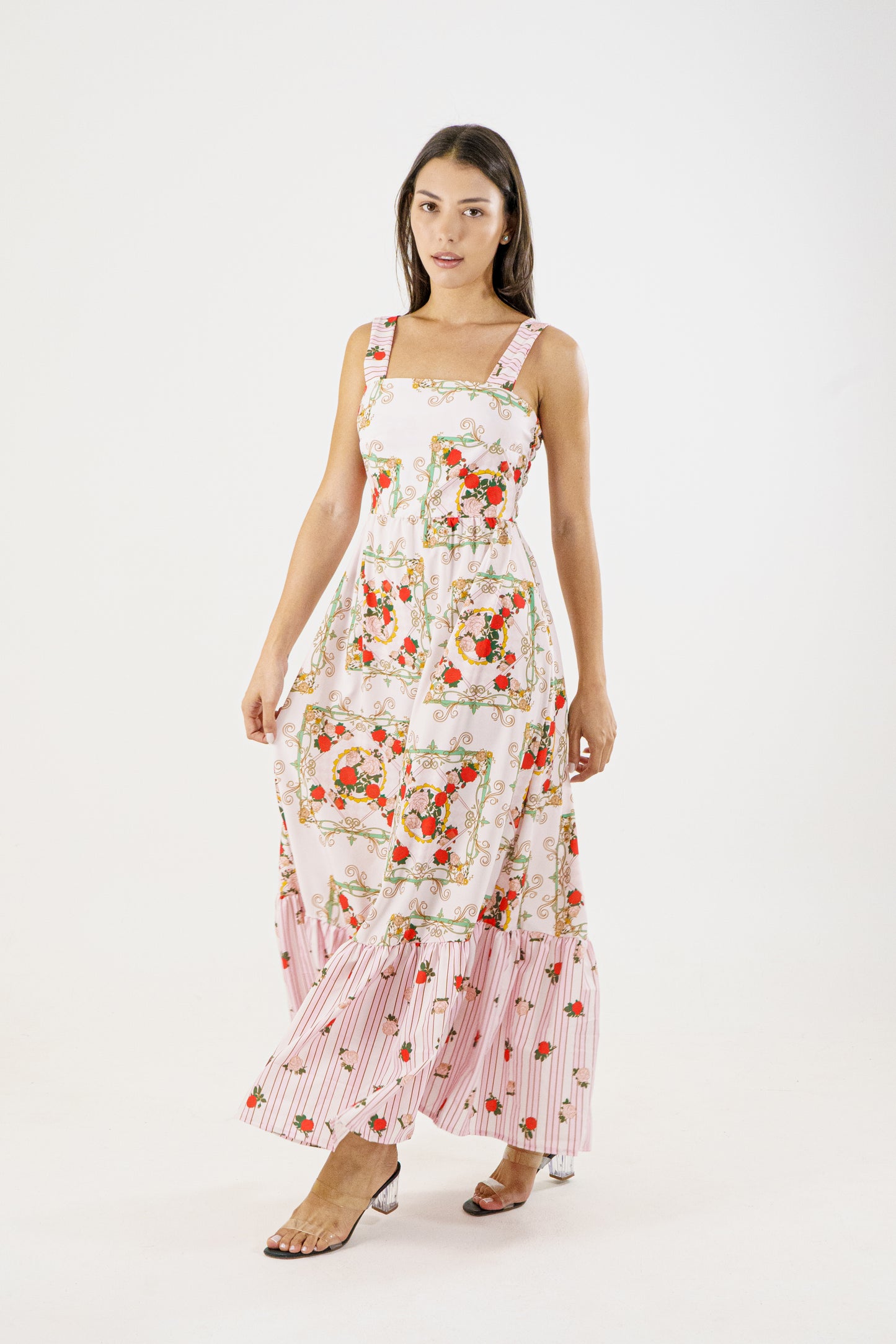 VESTIDO LARGO PERSEFONE - ROSA