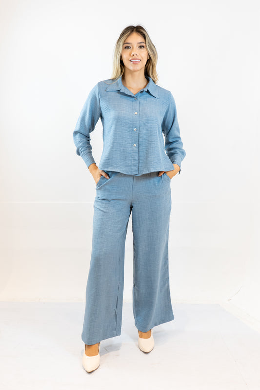 CAMISA LINA - COLOR CHAMBRAY BLUE