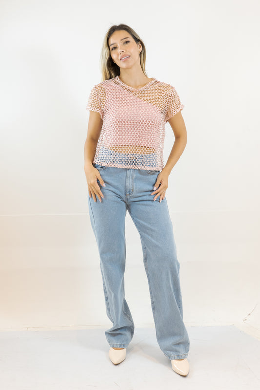 CAMISETA SINDY - COLOR ROSA