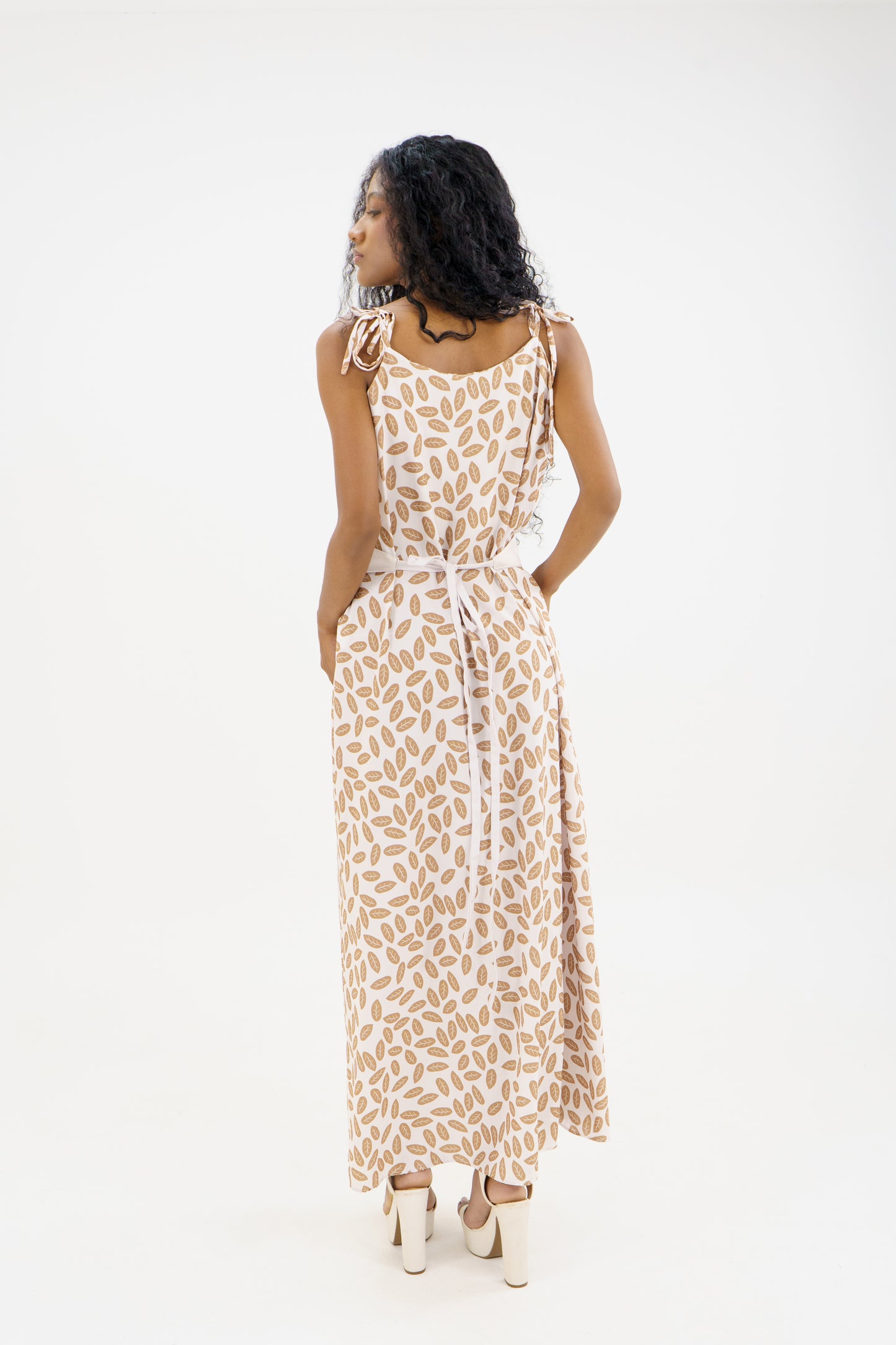 VESTIDO LARGO SOFIA - MARRON