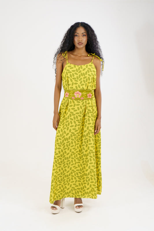 VESTIDO LARGO SOFIA - VERDE