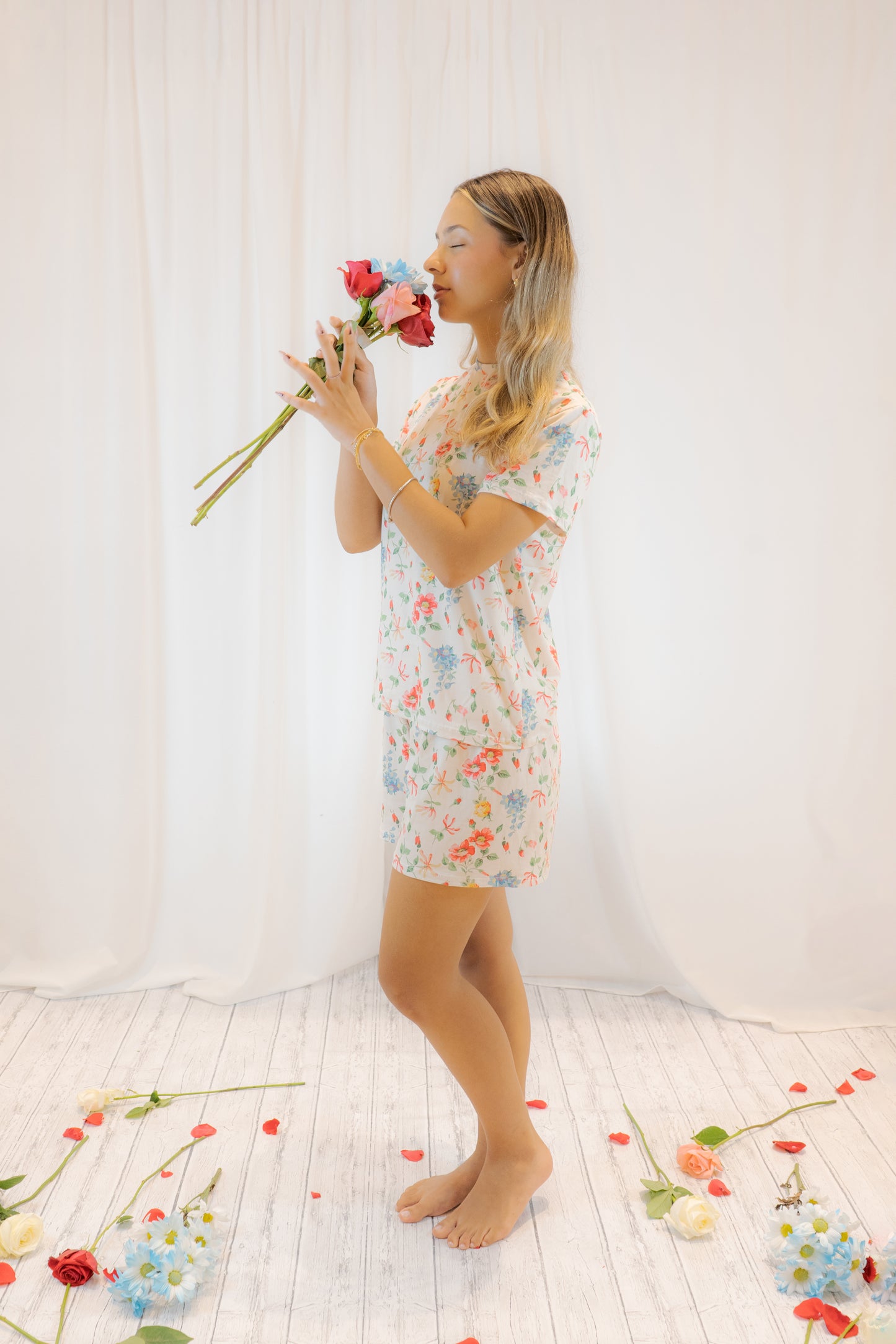 PIJAMA BRISA FLORAL - SET SHORT SUBLIMADO