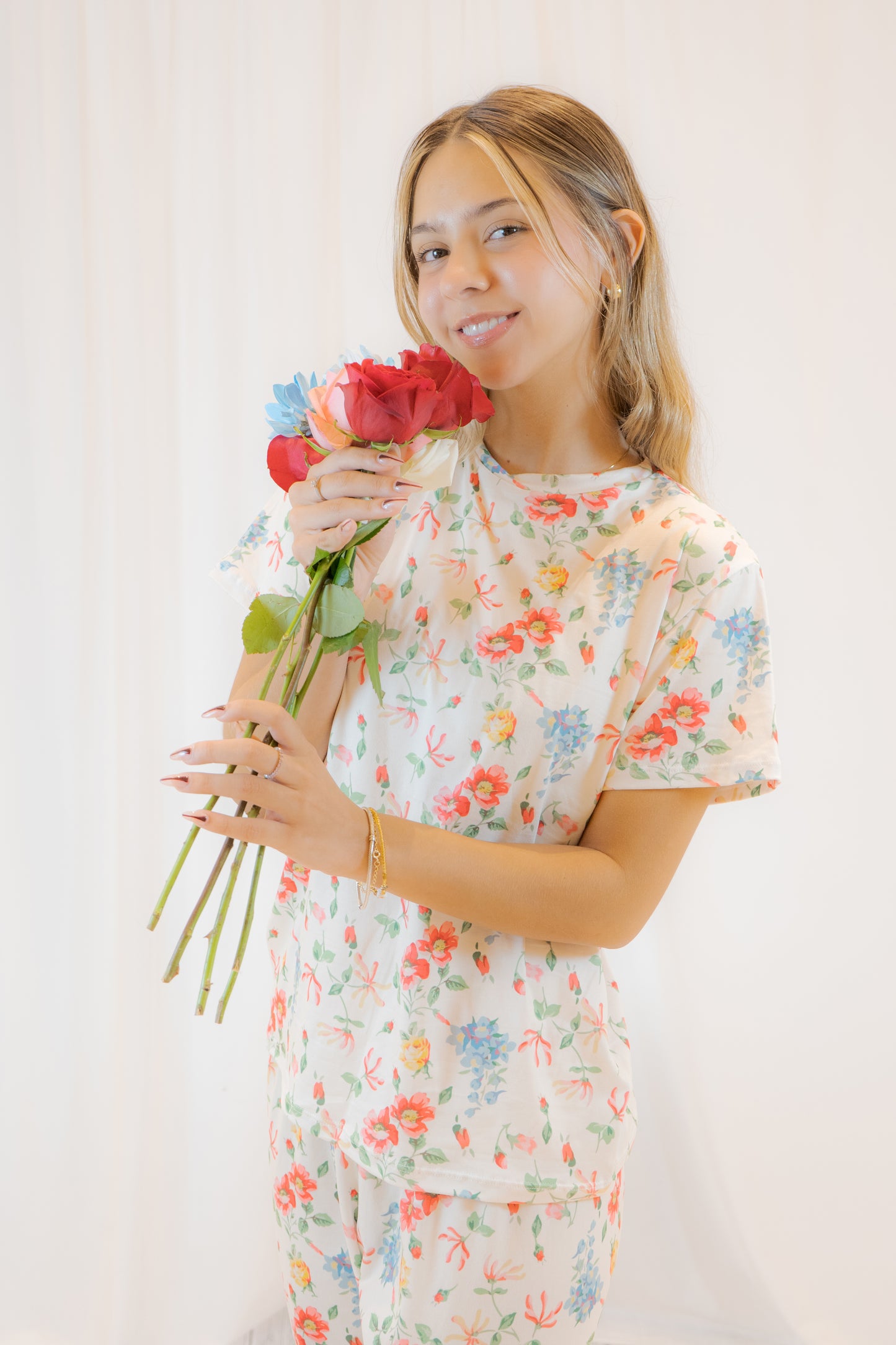 PIJAMA BRISA FLORAL  - SET PANTALON SUBLIMADO