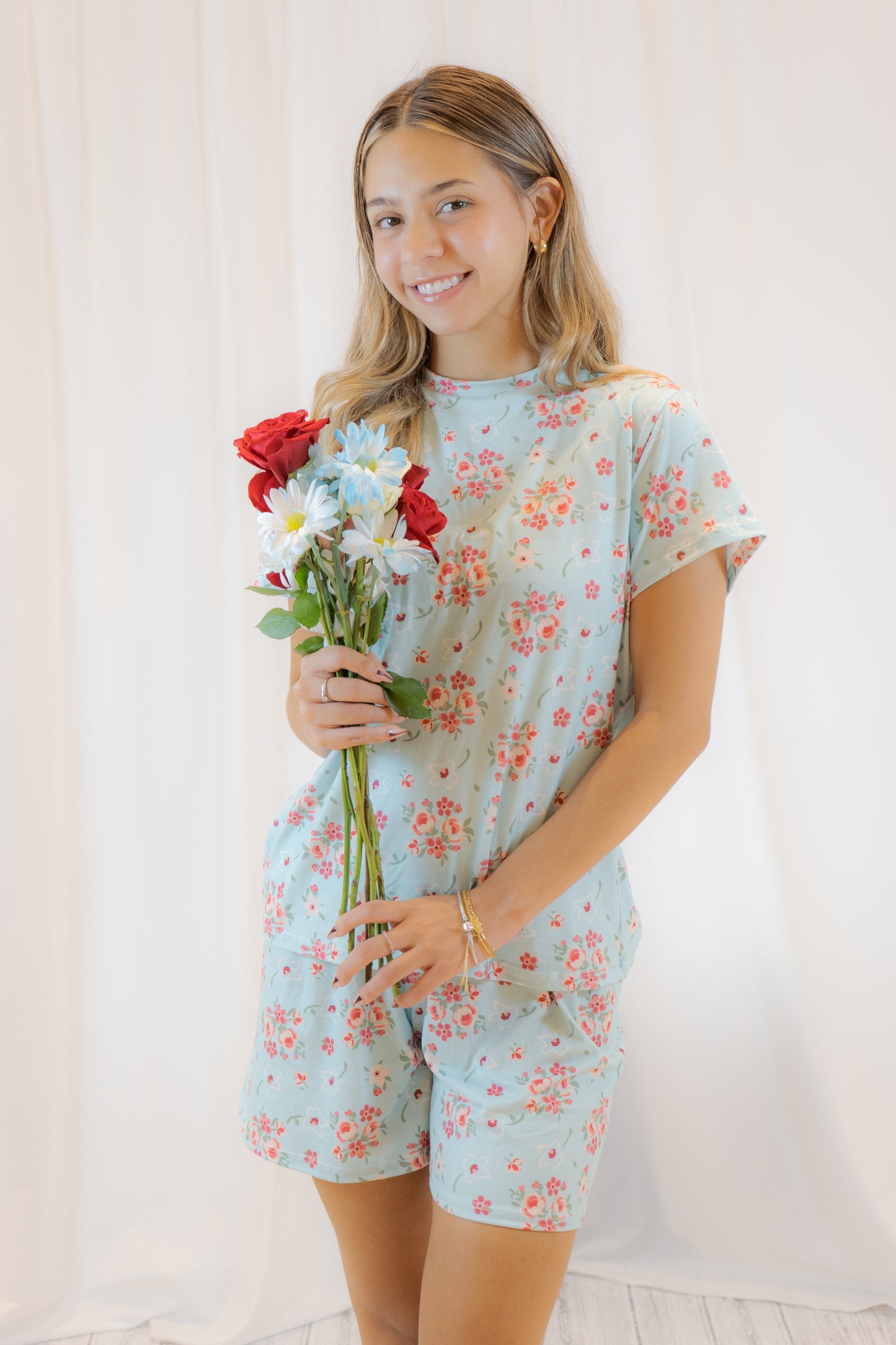 PIJAMA ESENCIA CELESTIAL - SET SHORT SUBLIMADO