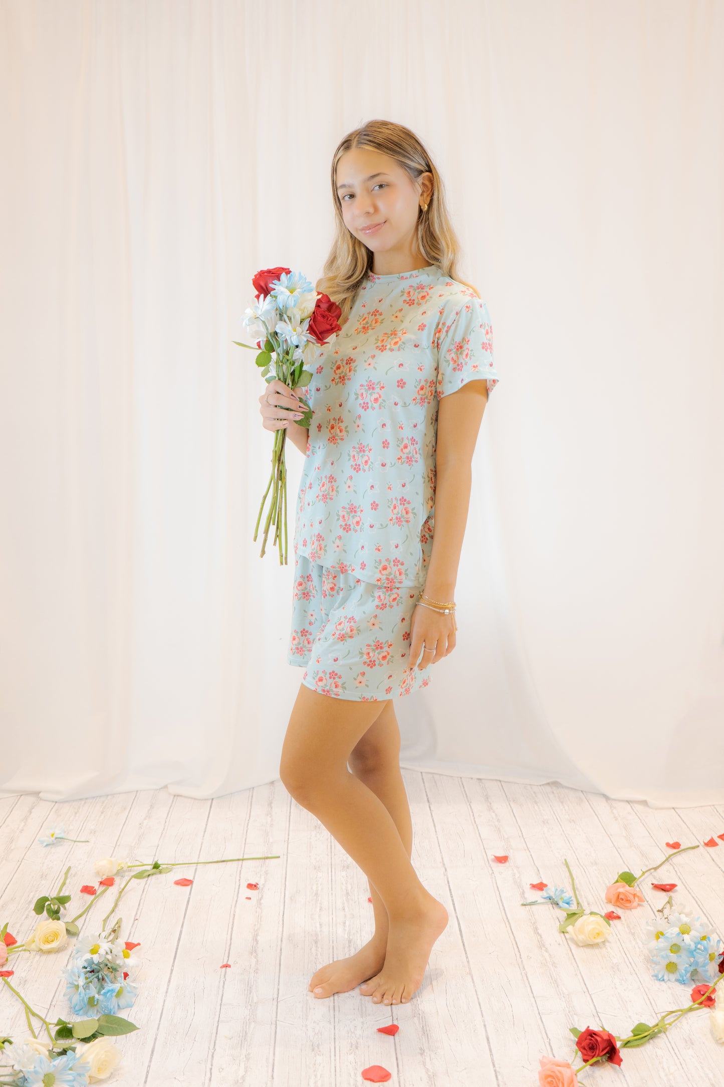 PIJAMA ESENCIA CELESTIAL - SET SHORT SUBLIMADO