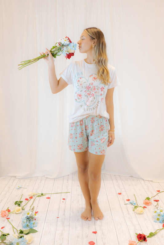 PIJAMA ESENCIA CELESTIAL - CAMISETA Y SHORT