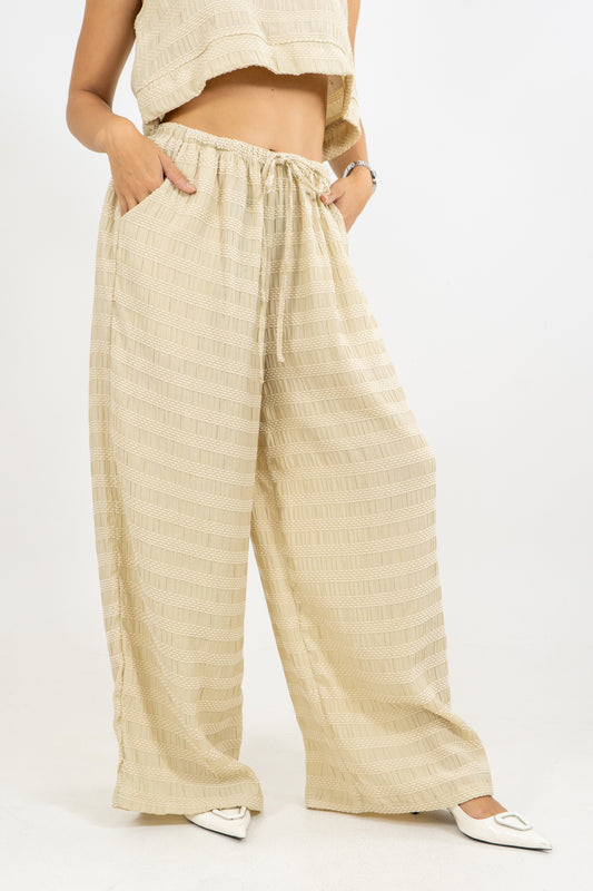 PANTALON MAY PALMERAS - COLOR AVENA