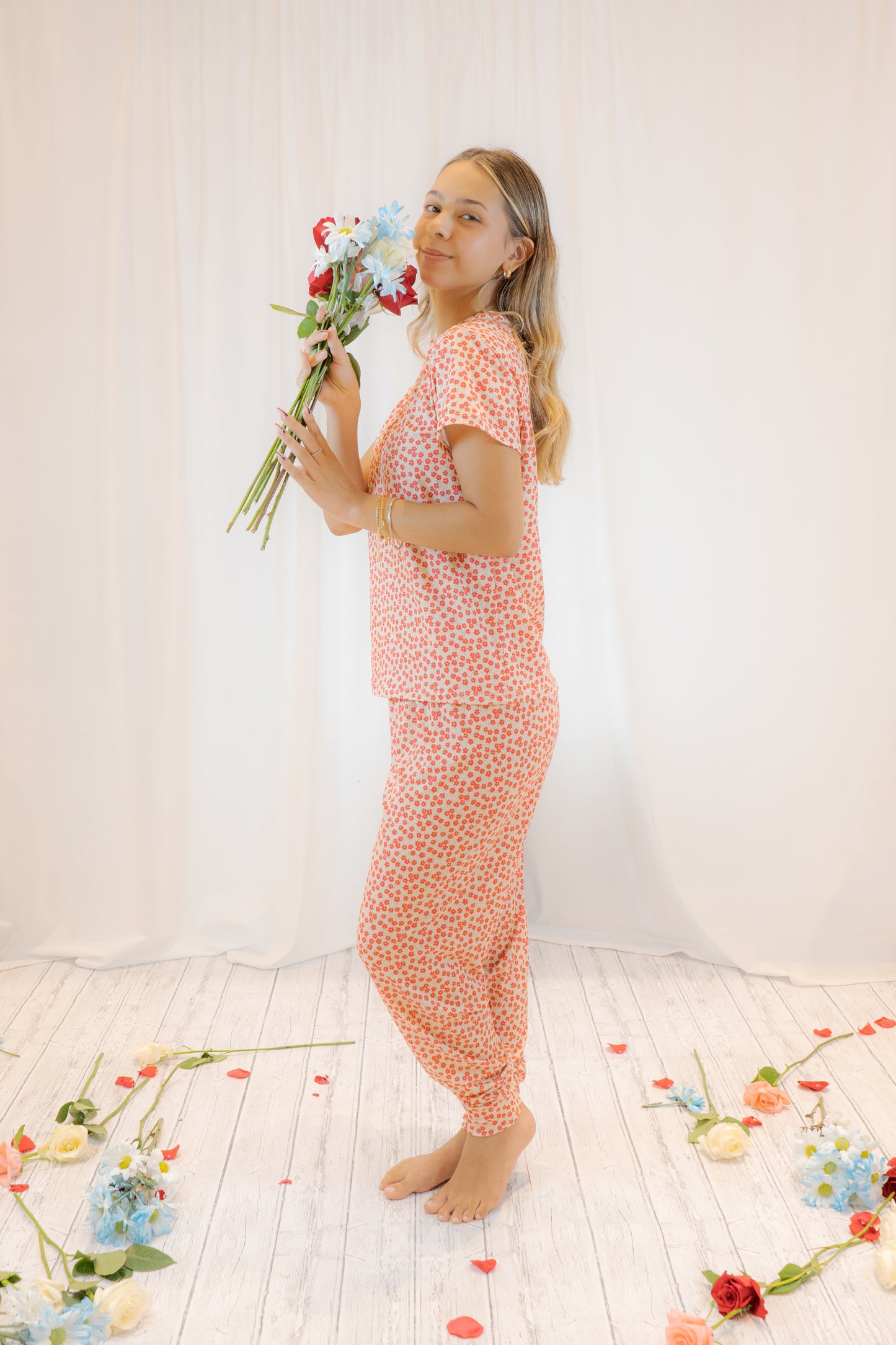 PIJAMA RUBI TROPICAL  - SET PANTALON SUBLIMADO