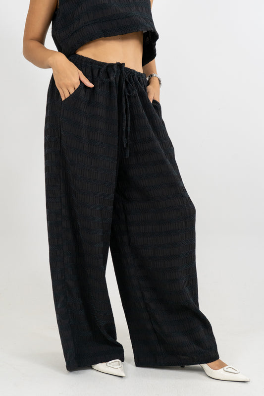 PANTALON MAY PALMERAS - COLOR NEGRO