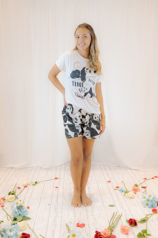 PIJAMA PANDA - CAMISA - SHORT