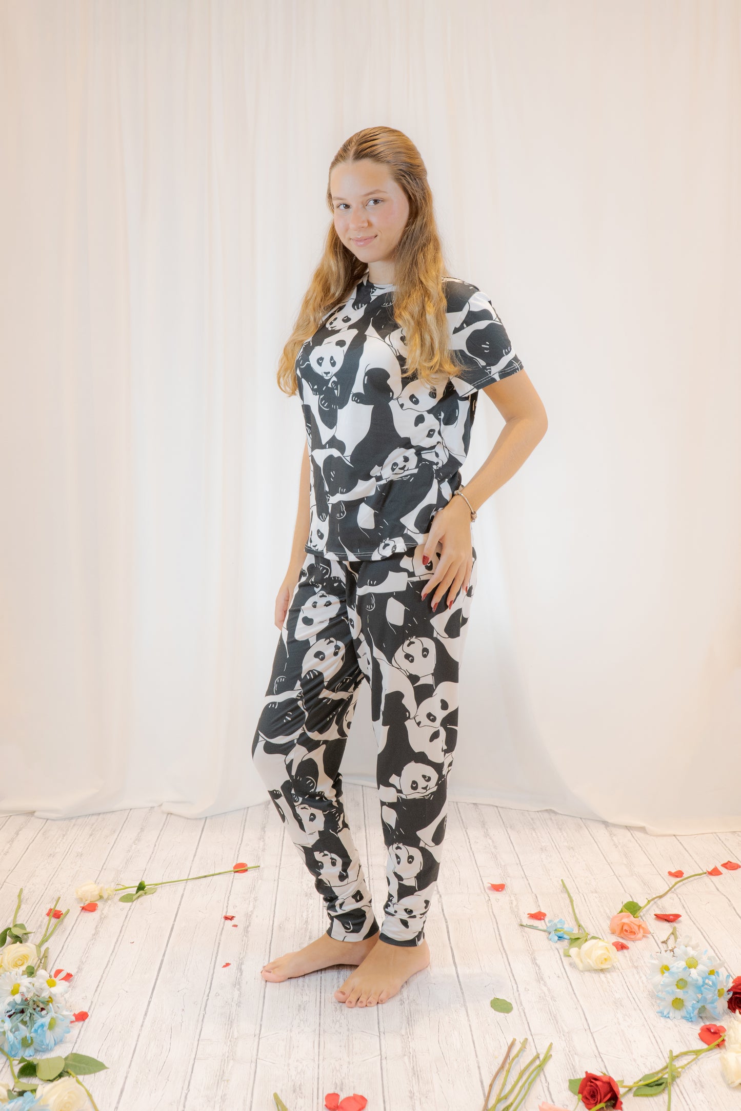 PIJAMA PANDA  - SET PANTALON SUBLIMADO