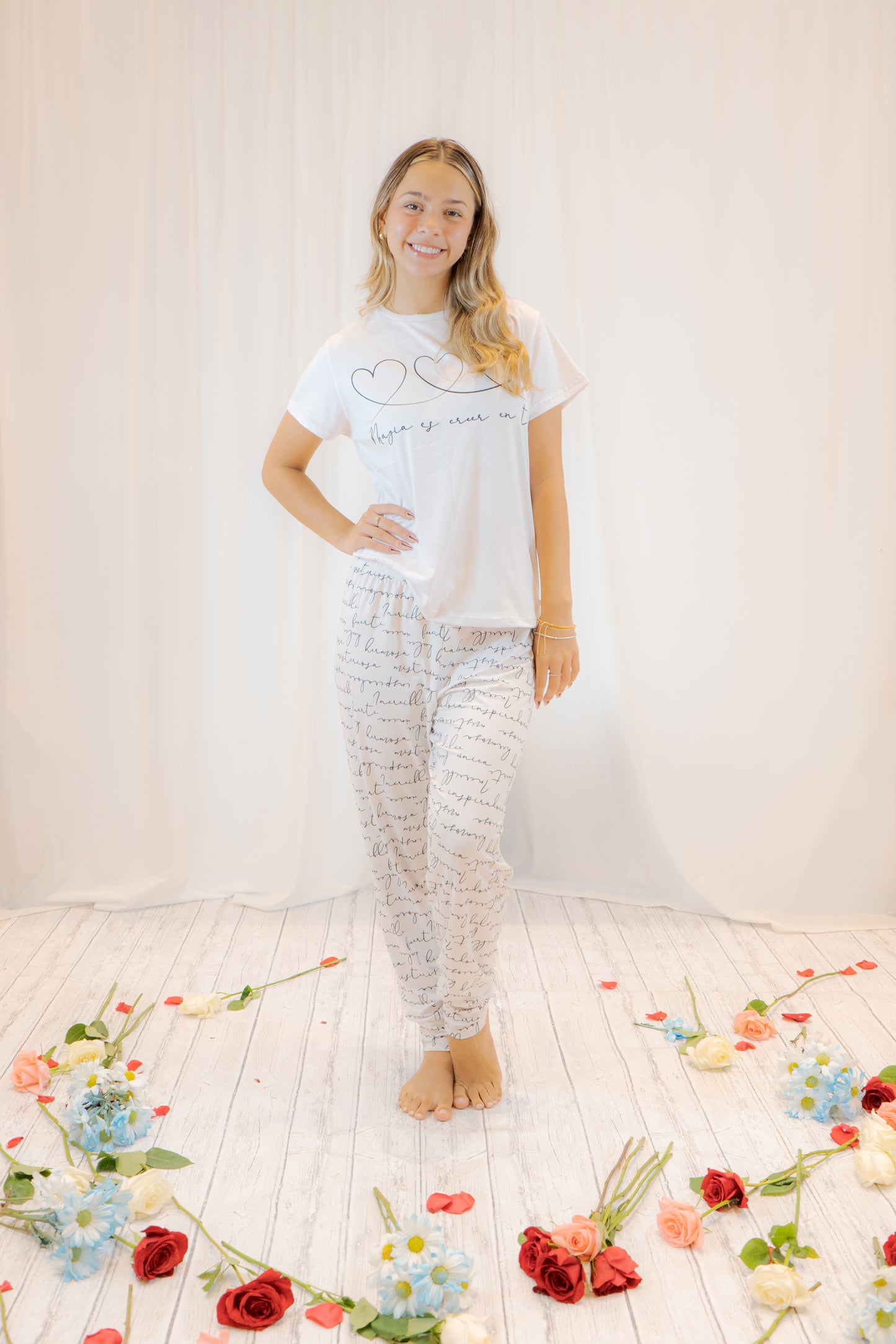 PIJAMA ALMA ESCRITA- CAMISETA - PANTALON