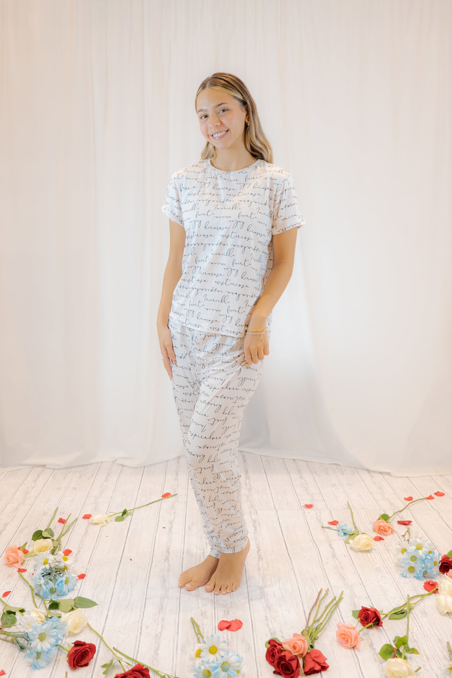 PIJAMA ALMA ESCRITA  - SET PANTALON SUBLIMADO