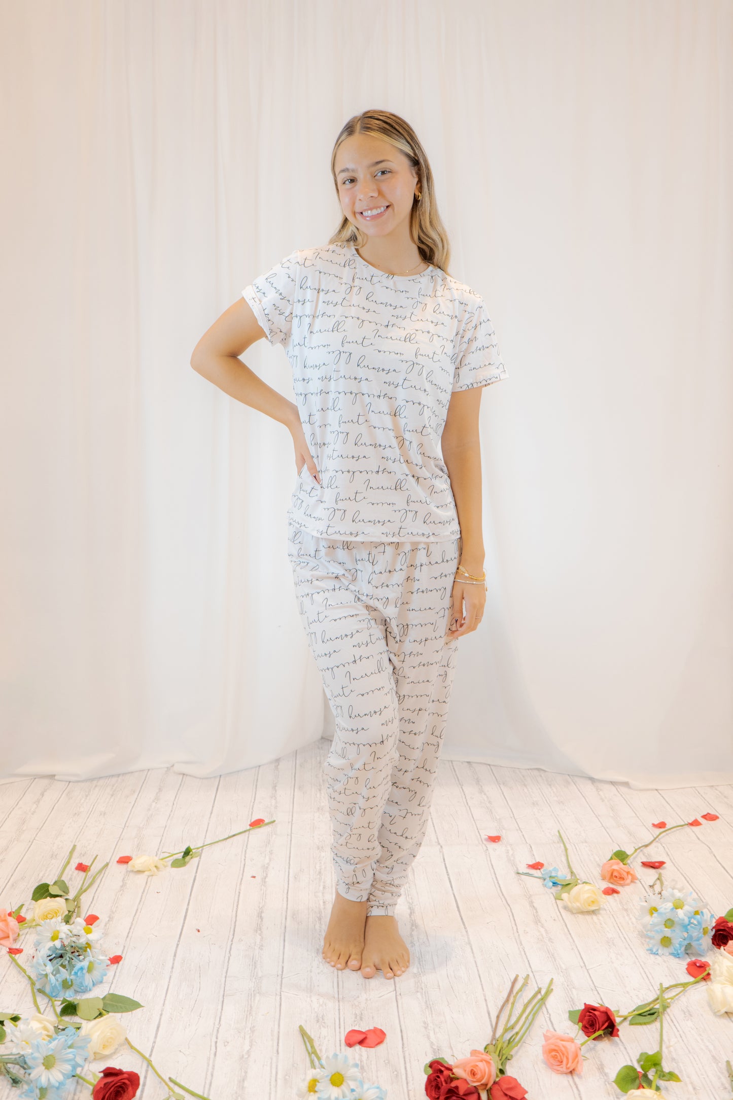 PIJAMA ALMA ESCRITA  - SET PANTALON SUBLIMADO