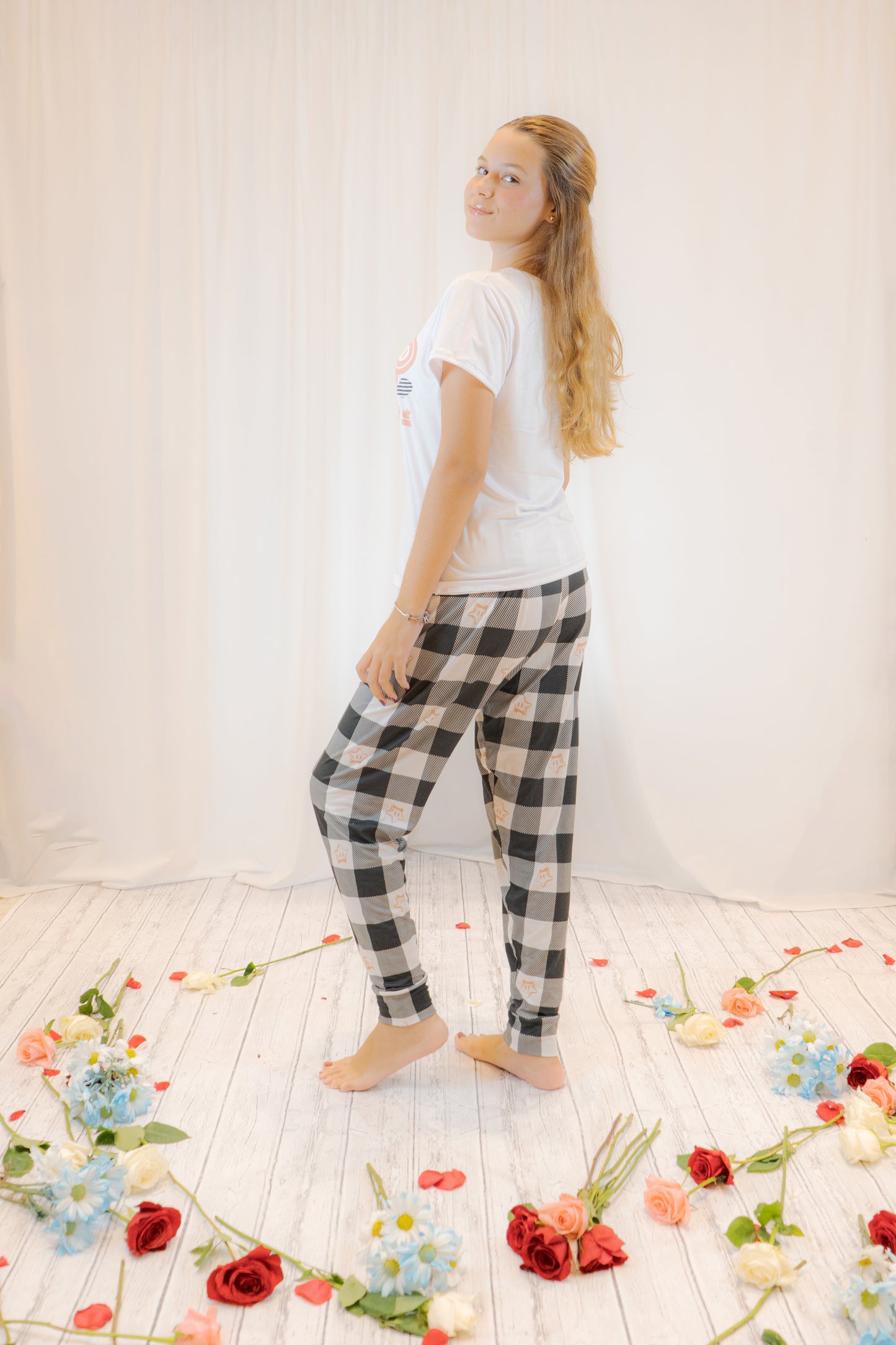 PIJAMA CUADRO CLASICO- CAMISETA - PANTALON