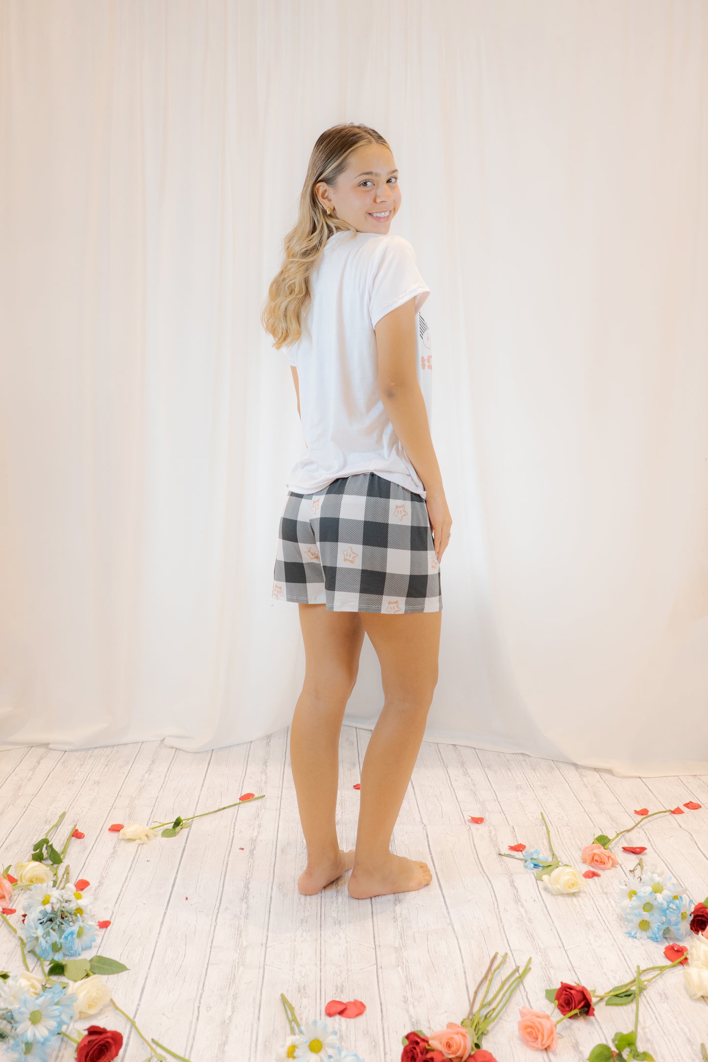 PIJAMA CUADRO CLASICO - CAMISA - SHORT