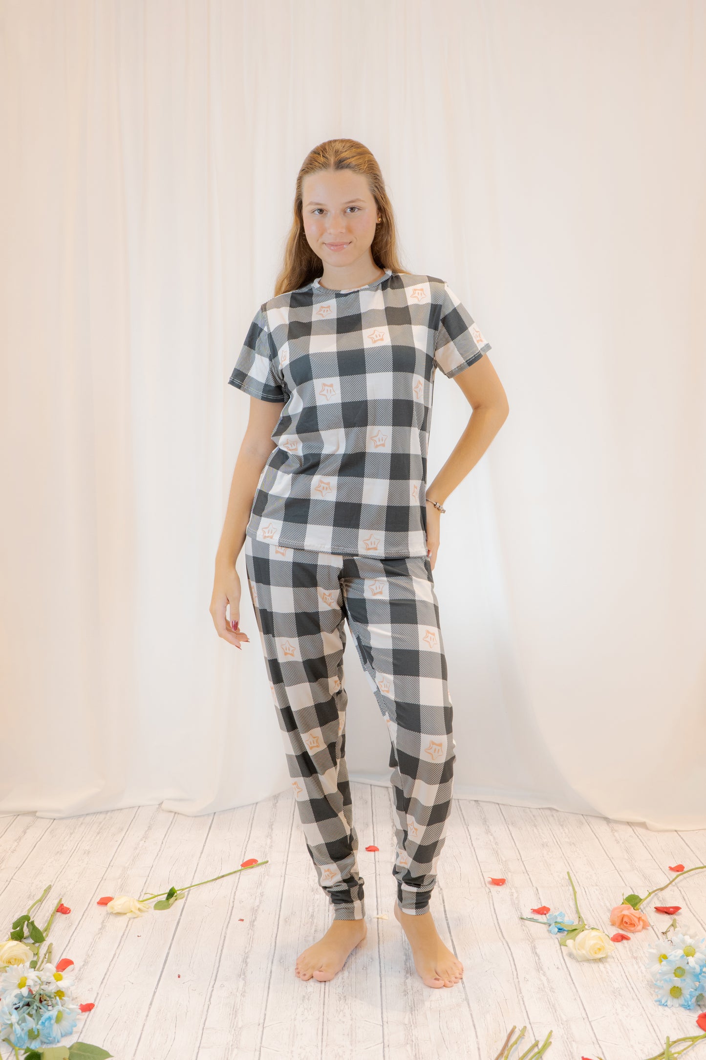 PIJAMA CUADRO CLASICO  - SET PANTALON SUBLIMADO