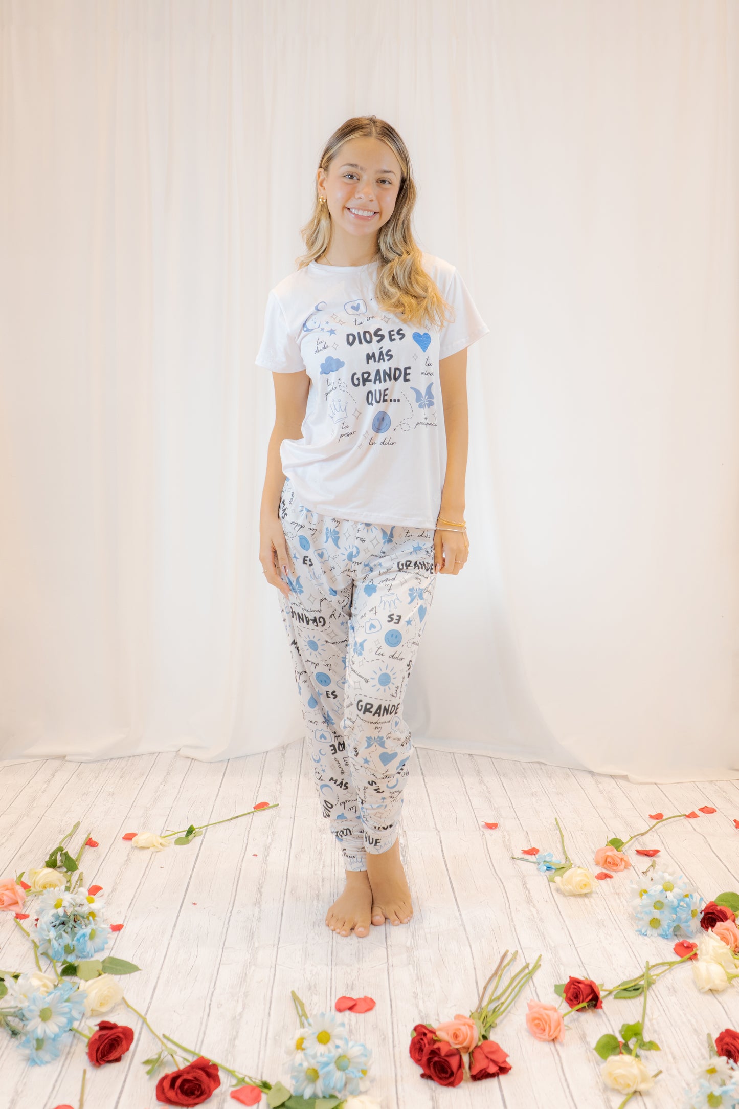 PIJAMA DIOS - CAMISETA - PANTALON