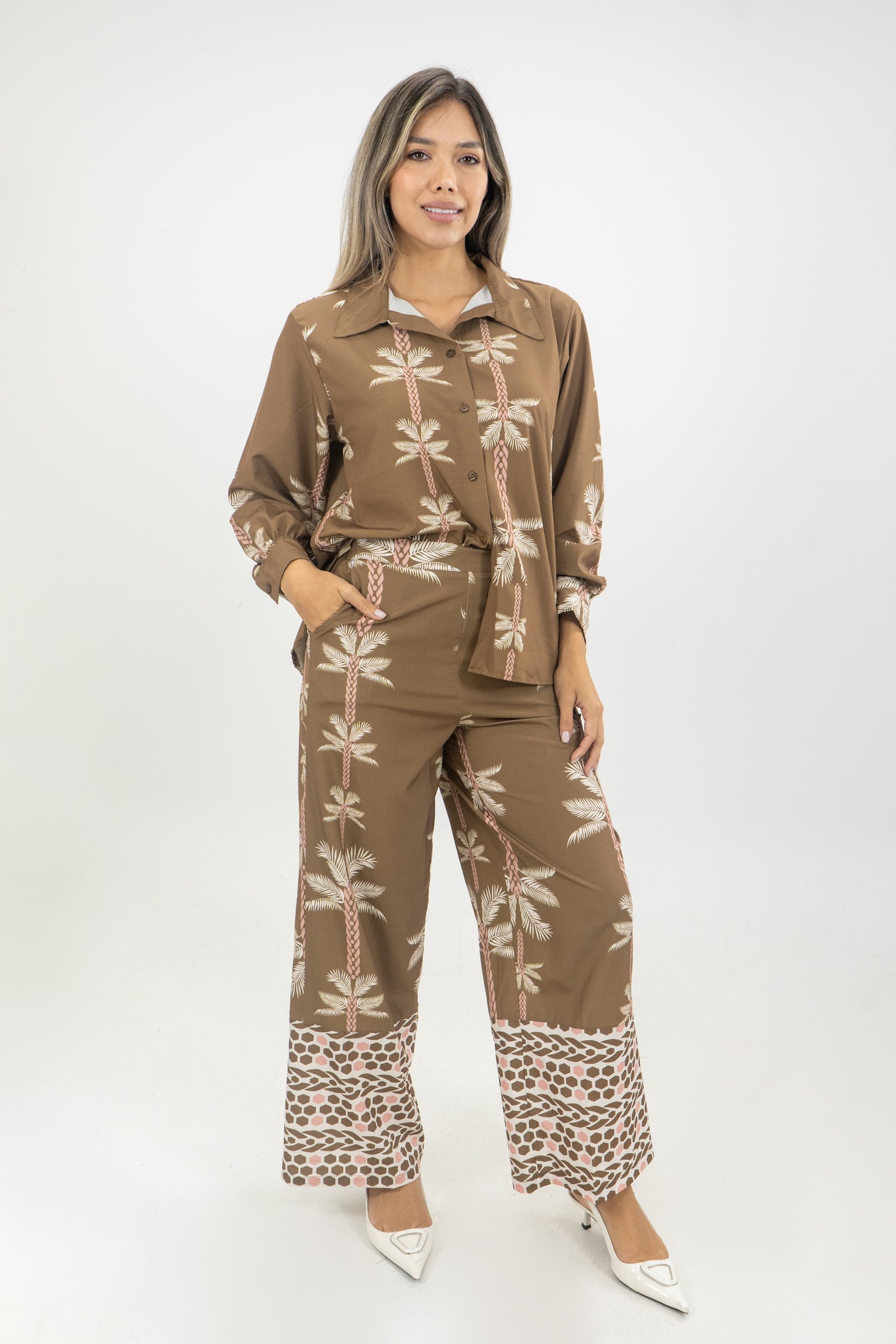 CAMISA GAVIOTA PALMERA - COLOR VERDE