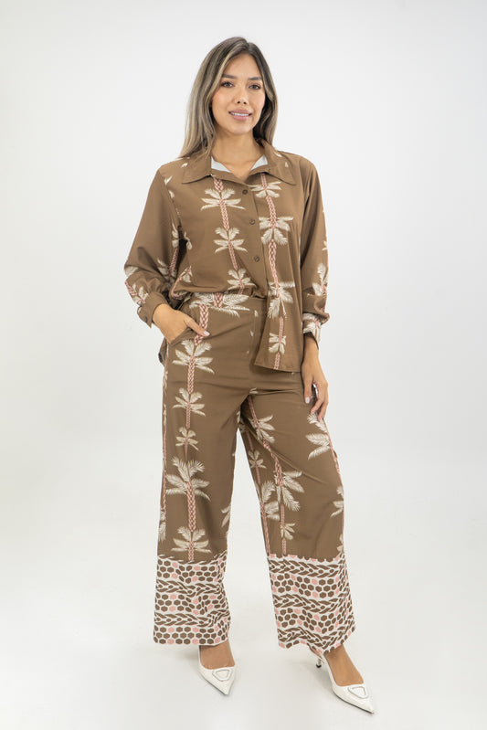 CAMISA GAVIOTA PALMERA - COLOR VERDE