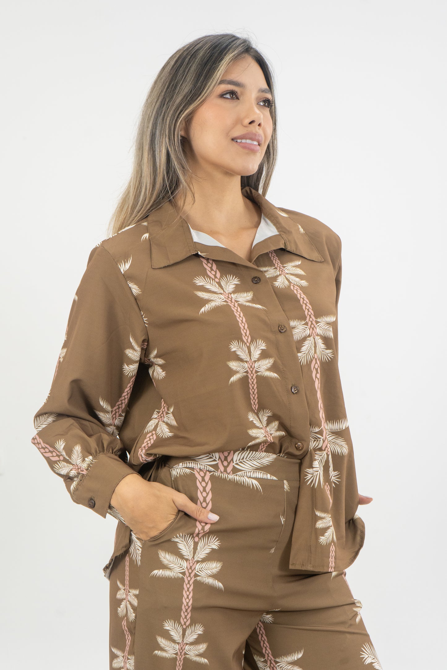 CAMISA GAVIOTA PALMERA - COLOR VERDE